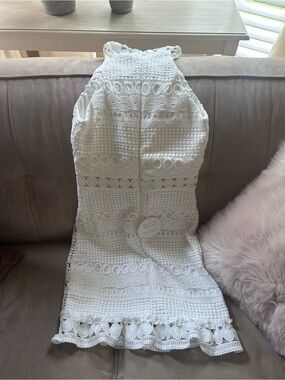 TS216 White Lace Top- AU 6 / US 2 NWT